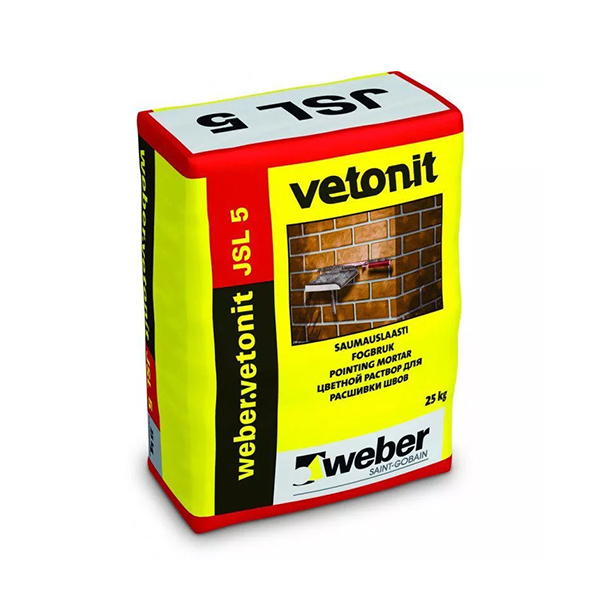 Weber.vetonit JSL 5 - цветной раствор для кирпичных конструкций