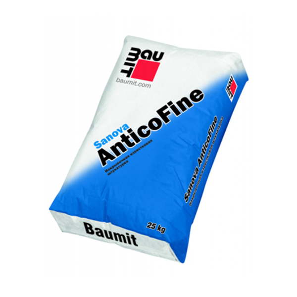 Baumit Sanova AnticoFine (25 кг) – накрывочная известковая штукатурка