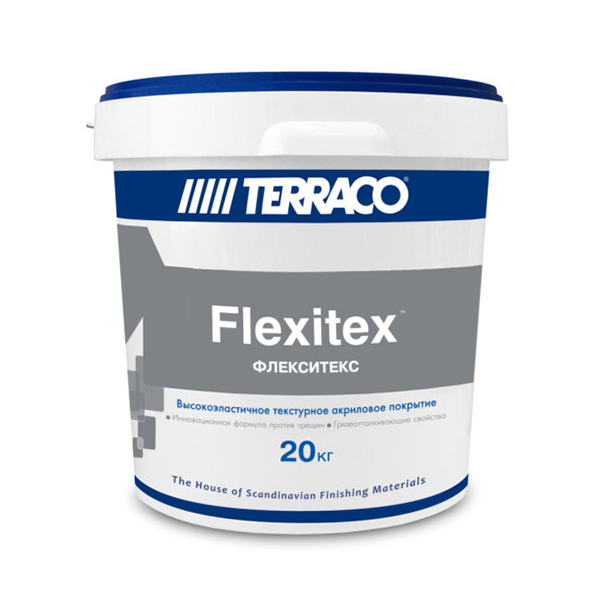 Terraco Flexitex – Акриловое текстурное покрытие