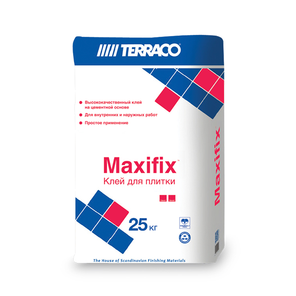 Клей для плитки Terraco Maxifix Серый (25 кг)