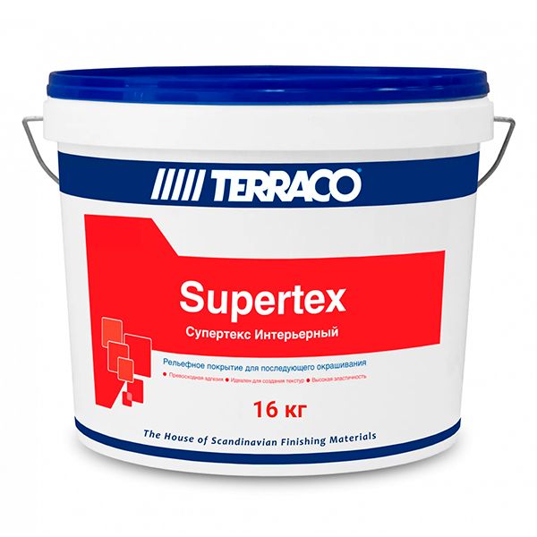 Покрытие рельефное Terraco Supertex Интерьерный (15 кг)