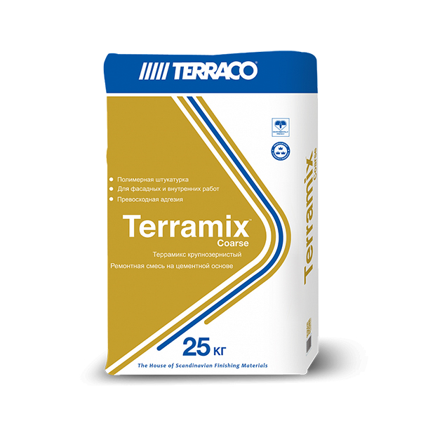 Штукатурка тонкослойная Terraco Terramix Крупнозернистый (25 кг)