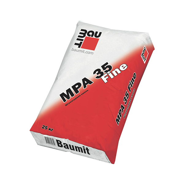 Штукатурка известково-цементная Baumit MPA 35 Fine (25 кг)