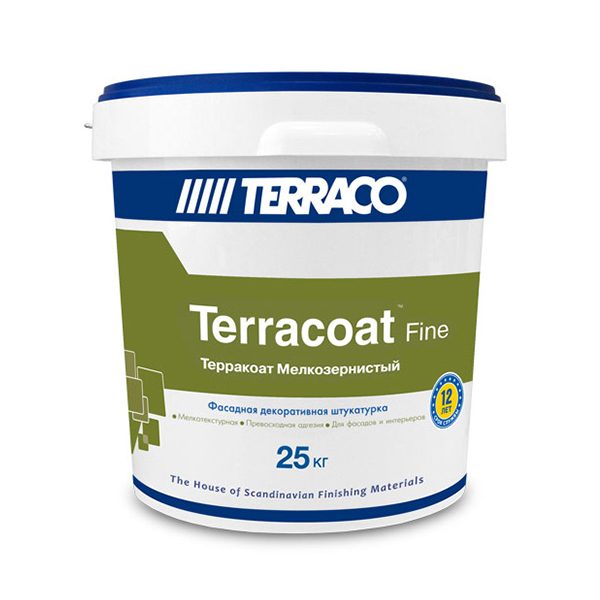 Terraco Terracoat Fine (мелкозернистый) – акриловая декоративная штукатурка 