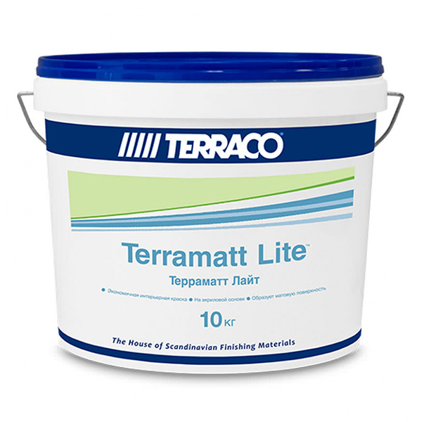 Краска для внутренних работ Terraco Terramatt Lite