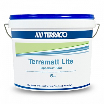Краска для внутренних работ Terraco Terramatt Lite