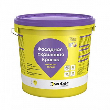 Акриловая фасадная краска Weber.ton akrylat (25 кг)