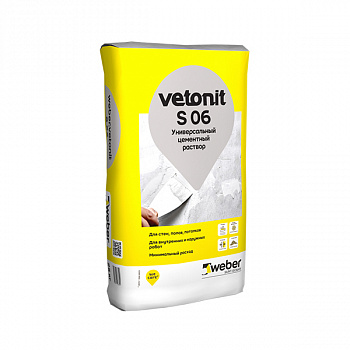 Цементная смесь для ремонта бетона weber.vetonit S 06