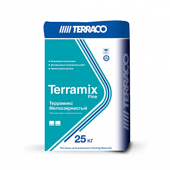 Штукатурка тонкослойная Terraco Terramix Мелкозернистый (25 кг)